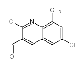 2,6-二氯-8-甲基喹啉-3-羧醛结构式