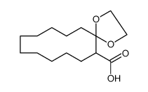 1,4-dioxaspiro(4.11)pentadecane-12-carboxylic acid Structure