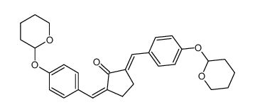 2,5-Bis-[4-(tetrahydro-pyran-2-yloxy)-benzylidene]-cyclopentanone结构式