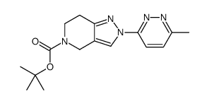 tert-butyl 2-(6-methylpyridazin-3-yl)-6,7-dihydro-4H-pyrazolo[4,3-c]pyridine-5-carboxylate Structure