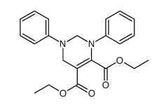 4,5-Pyrimidinedicarboxylic acid, 1,2,3,6-tetrahydro-1,3-diphenyl-, 4,5-diethyl ester结构式