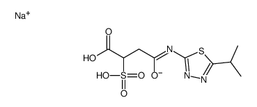 sodium,1-hydroxy-1,4-dioxo-4-[(5-propan-2-yl-1,3,4-thiadiazol-2-yl)amino]butane-2-sulfonate结构式