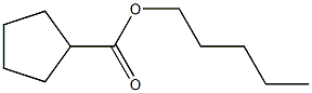 Cyclopentanecarboxylic acid, pentyl ester structure