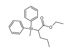 ethyl 2-(diphenylmethylsilyl)pentanoate结构式