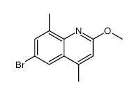 Quinoline, 6-bromo-2-methoxy-4,8-dimethyl Structure