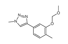 4-(3-Methoxymethoxy-4-methyl-phenyl)-1-methyl-1H-[1,2,3]triazole结构式