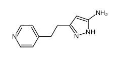 5-(2-pyridin-4-ylethyl)-2H-pyrazol-3-amine Structure
