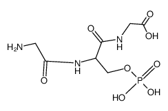 glycyl=>O-phosphono-seryl=>glycine Structure