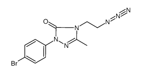 2-(4-bromophenyl)-4-(2-azidoethyl)-5-methyl-2,4-dihydro-3H-1,2,4-triazol-3-one结构式