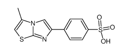 4-(3-methyl-imidazo[2,1-b]thiazol-6-yl)-benzenesulfonic acid Structure