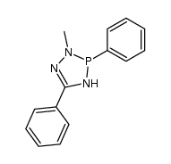 2-methyl-3,5-diphenyl-3,4-dihydro-2H-1,2,4,3-triazaphosphole Structure