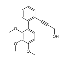 3-(2',3',4'-trimethoxybiphenyl-2-yl)-2-propyn-1-ol结构式