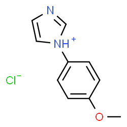 1-(4-methoxyphenyl)-1H-imidazolium chloride structure