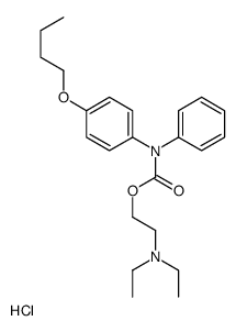 2-[(4-butoxyphenyl)-phenylcarbamoyl]oxyethyl-diethylazanium,chloride Structure