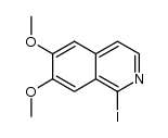 1-Iodo-6,7-dimethoxyisoquinoline结构式