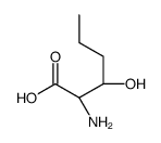 (2S,3R)-2-amino-3-hydroxy-hexanoic acid structure