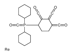 [4-[dicyclohexyl(oxomethylidene)-λ5-phosphanyl]-2,3-bis(oxomethylidene)cyclohexylidene]methanone,rhenium Structure