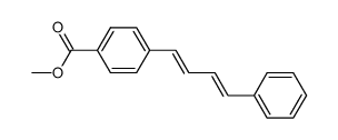 4-(4t-phenyl-buta-1,3-dien-ξ-yl)-benzoic acid methyl ester结构式