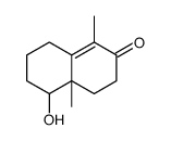 5-hydroxy-1,4a-dimethyl-3,4,5,6,7,8-hexahydronaphthalen-2-one结构式