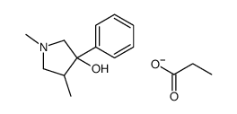 1,4-Dimethyl-3-phenyl-3-pyrrolidinol propionate Structure