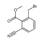 2-(溴甲基)-6-氰基苯甲酸甲酯结构式