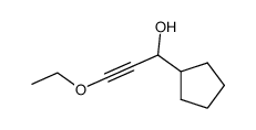 1-cyclopentyl-3-ethoxy-prop-2-yn-1-ol structure