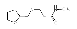 N-Methyl-3-[(tetrahydro-2-furanylmethyl)amino]-propanamide结构式