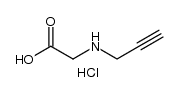 2-(prop-2-yn-1-ylamino)acetic acid hydrochloric salt结构式