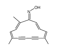 1-hydroxyimino-2,5,10-trimethylcyclotrideca-2,4,10,12-tetraene-6,8-diyne Structure