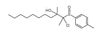 2-chloro-3-methyl-2-(toluene-4-sulfinyl)undecan-2-ol Structure