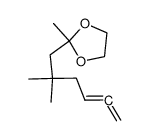 2-methyl-2-(2,2-dimethyl-4,5-hexadienyl)-1,3-dioxolane Structure