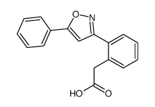 2-[2-(5-phenyl-1,2-oxazol-3-yl)phenyl]acetic acid结构式
