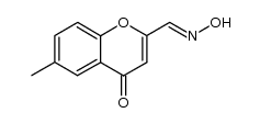6-Methyl-4-oxo-4H-1-benzopyran-2-carboxaldehyde oxime Structure