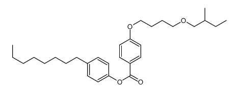 (4-octylphenyl) 4-[4-(2-methylbutoxy)butoxy]benzoate结构式