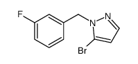 5-bromo-1-[(3-fluorophenyl)methyl]pyrazole Structure