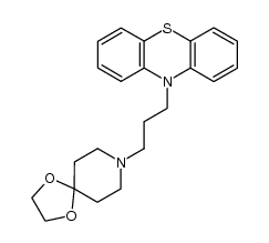 10-[3-(1,4-dioxa-8-aza-spiro[4.5]dec-8-yl)-propyl]-10H-phenothiazine结构式