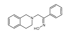 (Z)-α-(1,2,3,4-Tetrahydro-2-isochinolyl)-acetophenonoxim结构式