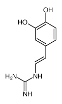 1-[2-(3,4-Dihydroxyphenyl)ethenyl]guanidine structure