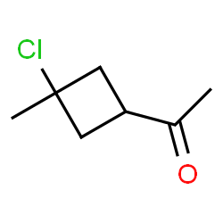 Ethanone, 1-(3-chloro-3-methylcyclobutyl)-, trans- (9CI) Structure