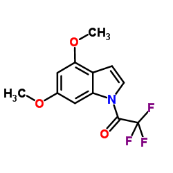 1-(4,6-Dimethoxy-1H-indol-1-yl)-2,2,2-trifluoroethanone结构式