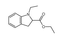 ethyl 1-ethylindoline-2-carboxylate Structure