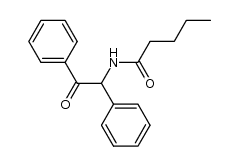 N-(α'-oxo-bibenzyl-α-yl)-valeramide结构式