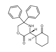 (R)-3-((S)-2-oxocyclohexyl)-5,5-diphenylmorpholin-2-one Structure