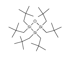 2,2,3,3,4,4-hexaneopentyl-1-oxa-2,3,4-trisilacyclobutane Structure