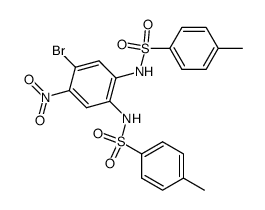 N,N'-(4-bromo-5-nitro-1,2-phenylene)bis(4-methylbenzenesulfonamide) Structure