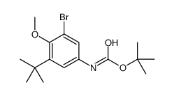 TERT-BUTYL (3-BROMO-5-(TERT-BUTYL)-4-METHOXYPHENYL)CARBAMATE Structure