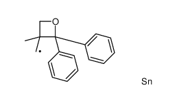 trimethyl-[(3-methyl-2,2-diphenyloxetan-3-yl)methyl]stannane Structure