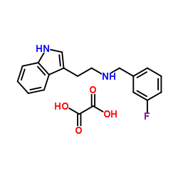 N-(3-Fluorobenzyl)-2-(1H-indol-3-yl)ethanamine ethanedioate (1:1) Structure