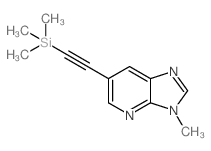 3-Methyl-6-((trimethylsilyl)ethynyl)-3H-imidazo[4,5-b]pyridine Structure