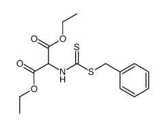 (benzylsulfanylthiocarbonyl-amino)-malonic acid diethyl ester Structure